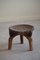 Tavolino tripode Wabi Sabi in legno, Africa, anni '50, Immagine 3