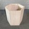 Travertine Hexagon Planter, 1980s 1