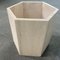 Travertine Hexagon Planter, 1980s 9