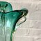 Large Green & Amber Murano Vase from Sommerso, 1960s 5