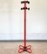 Vintage Red Metal Coat Rack, 1980s, Image 1