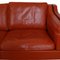Modell 2213 3-Sitzer Sofa aus cognacfarbenem Leder mit Patina von Børge Mogensen für Fredericia, 1990er 17