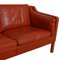 Model 2213 3-Seater Sofa in Cognac Leather with Patina by Børge Mogensen for Fredericia, 1990s, Image 16