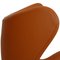 Egg Chair in Whisky-Colored Nevada Aniline Leather by Arne Jacobsen for Fritz Hansen, 1960s 13