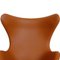 Egg Chair in Whisky-Colored Nevada Aniline Leather by Arne Jacobsen for Fritz Hansen, 1960s 11