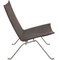 Pk-22 Lounge Chair in Dark Grey Canvas Fabric by Poul Kjærholm for Fritz Hansen, 2000s 2