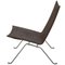 Pk-22 Lounge Chair in Dark Grey Canvas Fabric by Poul Kjærholm for Fritz Hansen, 2000s 4