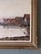 Atardecer costero, años 50, óleo sobre lienzo, enmarcado, Imagen 8