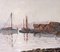 Atardecer costero, años 50, óleo sobre lienzo, enmarcado, Imagen 10