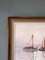 Atardecer costero, años 50, óleo sobre lienzo, enmarcado, Imagen 5