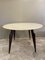Round Table with Curved Wooden Base and Marble Top, Italy, 1950s 4
