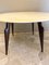 Round Table with Curved Wooden Base and Marble Top, Italy, 1950s 3