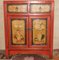 Mid-Century Chinese Painted Cabinet with 2 Doors & 2 Drawers 10