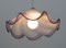 Mid-Century Italian Modern Murano Silver Leaf Glass Pendant Lamp, 1970s 5