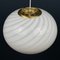 Swirl Murano Glass Pendant Lamp, Italy, 1970s 3