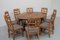 Danish Modern Highback Razorblade Chairs in Oak by Kjærnulf, 1960s, Set of 8, Image 1