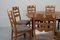 Moderne dänische Razorblade Stühle mit hoher Rückenlehne aus Eiche von Kjærnulf, 1960er, 8er Set 7