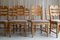 Danish Modern Highback Razorblade Chairs in Oak by Kjærnulf, 1960s, Set of 8 14