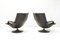 Leather Swivel Lounge Chairs by Geoffrey David Harcourt for Artifort, 1970s, Set of 2, Image 4