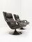 Leather Swivel Lounge Chairs by Geoffrey David Harcourt for Artifort, 1970s, Set of 2 3