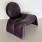 P35 Lounge Chair in Purple by Vittorio Introini for Saporiti, 1980s 8