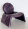 P35 Lounge Chair in Purple by Vittorio Introini for Saporiti, 1980s 1