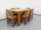 Mesa de comedor vintage de olmo con extensión integrada de Maison Regain, años 70, Imagen 9
