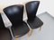 Vintage Baumann Wooden and Skai Baumann Chairs, 1960s, Set of 4 11