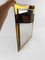 Italian Mirror in Yellow Mirrored and Bevelled Glass attributed to Veca, 1960s, Image 10