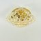 Large Amber Bubble Glass Ceiling Light or Flush Mount attributed to Helena Tynell for Limburg, Germany, 1960s, Image 4