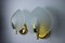 Leaf Sconces in Opaque Glass, Murano, Italy, 1980s, Set of 2 5