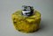 Encendedor de alabastro amarillo atribuido a Romano Bianchi, Italia, años 70, Imagen 3