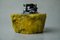 Encendedor de alabastro amarillo atribuido a Romano Bianchi, Italia, años 70, Imagen 1