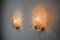 Frosted Leaf Sconces in Murano Glass, Italy, 1970s, Set of 2 2