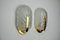 Frosted Leaf Sconces in Murano Glass, Italy, 1970s, Set of 2, Image 1