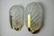 Frosted Leaf Sconces in Murano Glass, Italy, 1970s, Set of 2 5