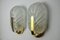 Frosted Leaf Sconces in Murano Glass, Italy, 1970s, Set of 2, Image 5