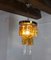 Lámpara de araña en cascada de cristal de Murano naranja y transparente atribuida a Zero Quattro, Italia, años 70 Naranja, Imagen 2