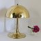 Mushroom Table Lamp in Brass, Italy, 1970s 2