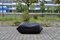 Vintage Togo Pouf Ottoman Black Leather by Michel Ducaroy for Ligne Roset, 1980s 1