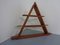 Triangular Teak Wall Shelf, Denmark, 1970s 5