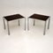 Vintage Italian Chrome Side Tables, 1960s, Set of 2 1