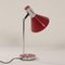 Lámpara de escritorio roja, Florencia, Italia, años 60, Imagen 7