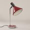 Rote Schreibtischlampe, Florenz, Italien, 1960er 2