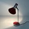 Lámpara de escritorio roja, Florencia, Italia, años 60, Imagen 6