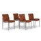 Chairs in Leather and Chromed Metal, 1970s, Set of 12 3