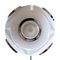 Ceiling Lamp in Chromed Metal and White Glass, 1970s 3