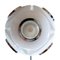 Ceiling Lamp in Chromed Metal and White Glass, 1970s, Image 3