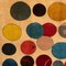 Wandteppich mit Farbkreisen aus Wolle 2