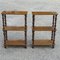 Shelf Consoles with Turned Legs, Set of 2 1